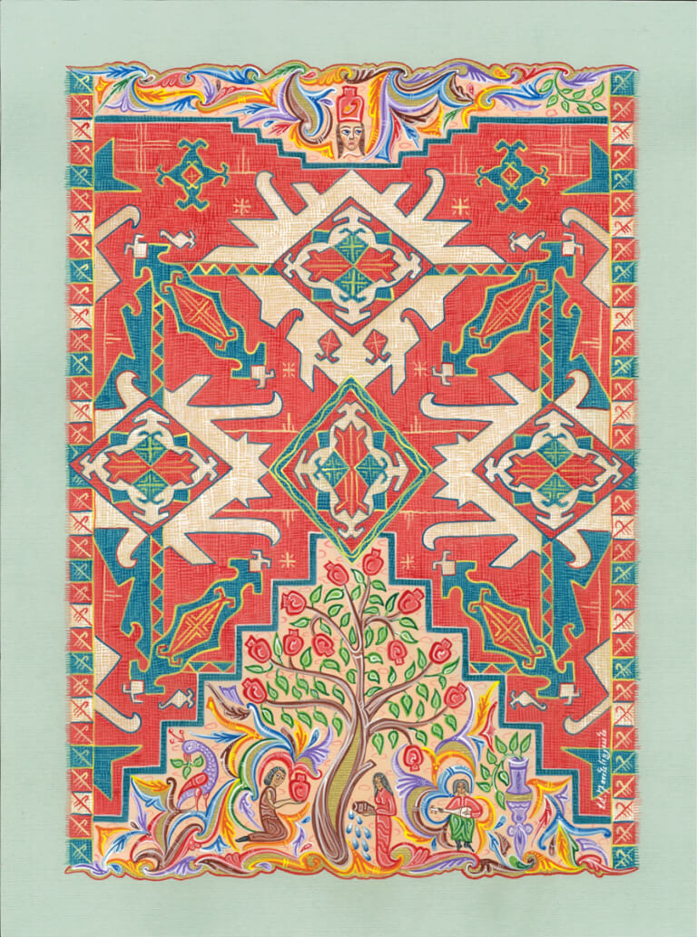 Carpet Pomegranate, by Armen Daneghyan