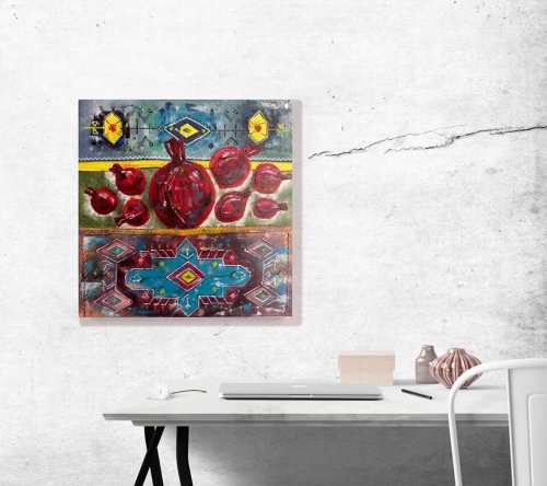 Pomegranate Painting, by Arusyak Hovakimyan