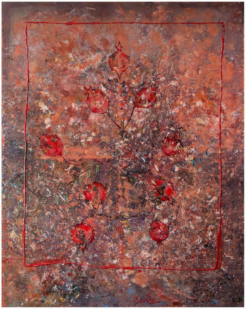 Pomegranate Tree, by KARUZ (Karen Uzunyan)