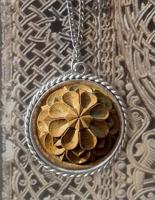 Necklace with Armenian cross-stone ornaments, by Anahit Harutyunyan.