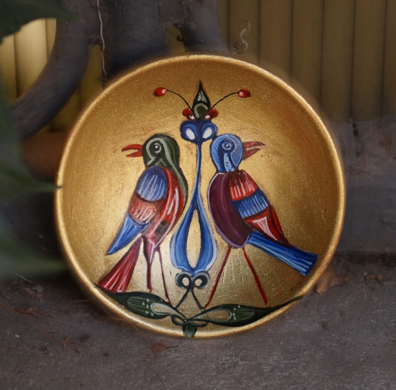 «Երկու թռչուններ հայկական մանրանկարչությունից», հեղինակ՝ Մարիամ Բադալյան