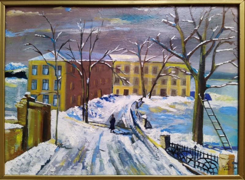 Winter, painting by Narek Avanesyan