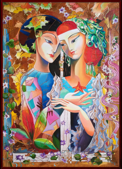 Love Confession, painting by Anahit Mirijanyan
