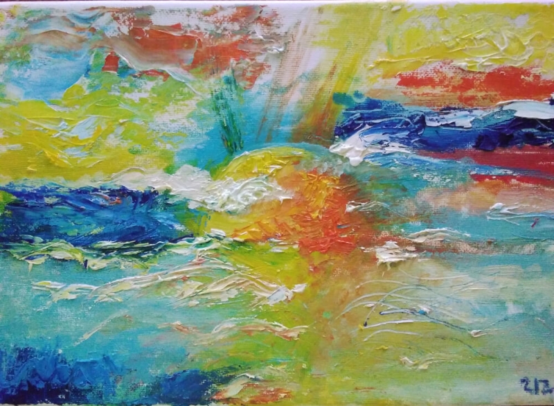 Sunrise, oil painting by Tatevik Avetisyan