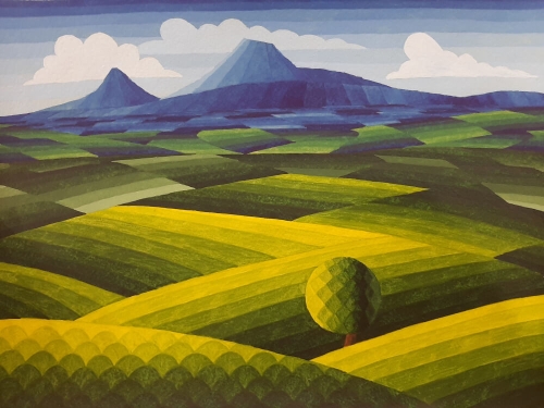 Armenian Highlands, painting by Eduard Nersesyan