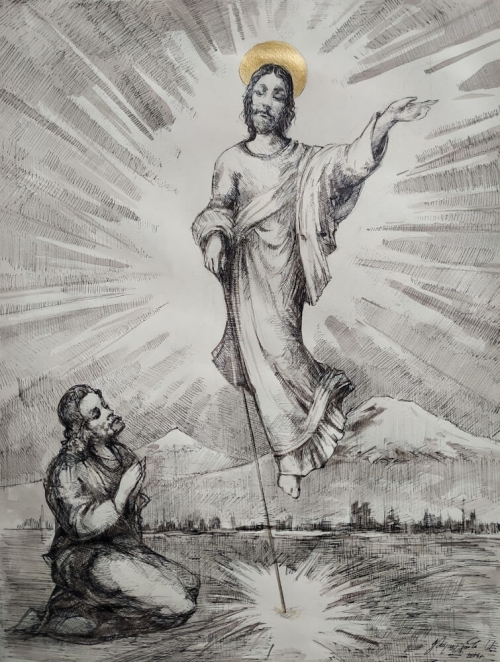 Jesus, painting by Artavazd Talalyan