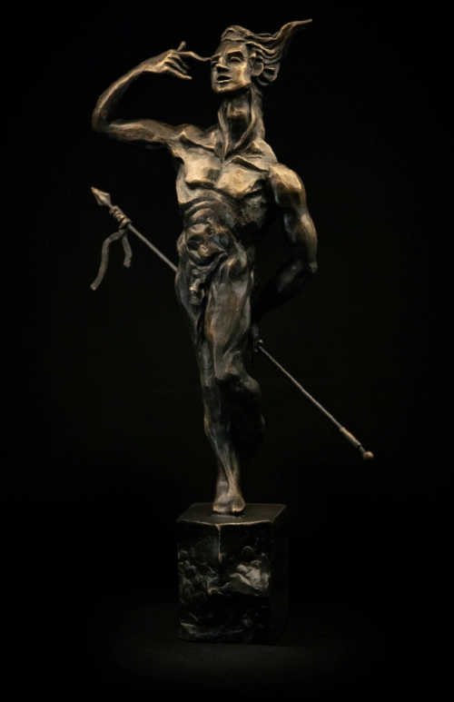 Man of the Bronze Age, bronze sculpture by Hayk Hovhannisyan
