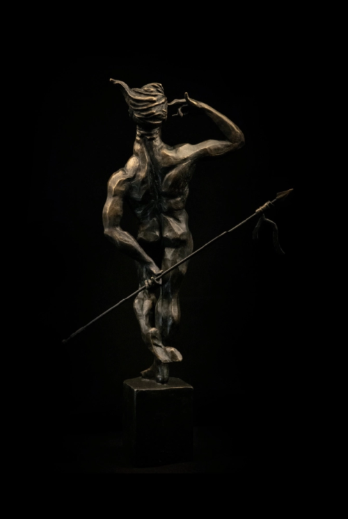 Man of the Bronze Age, bronze sculpture by Hayk Hovhannisyan