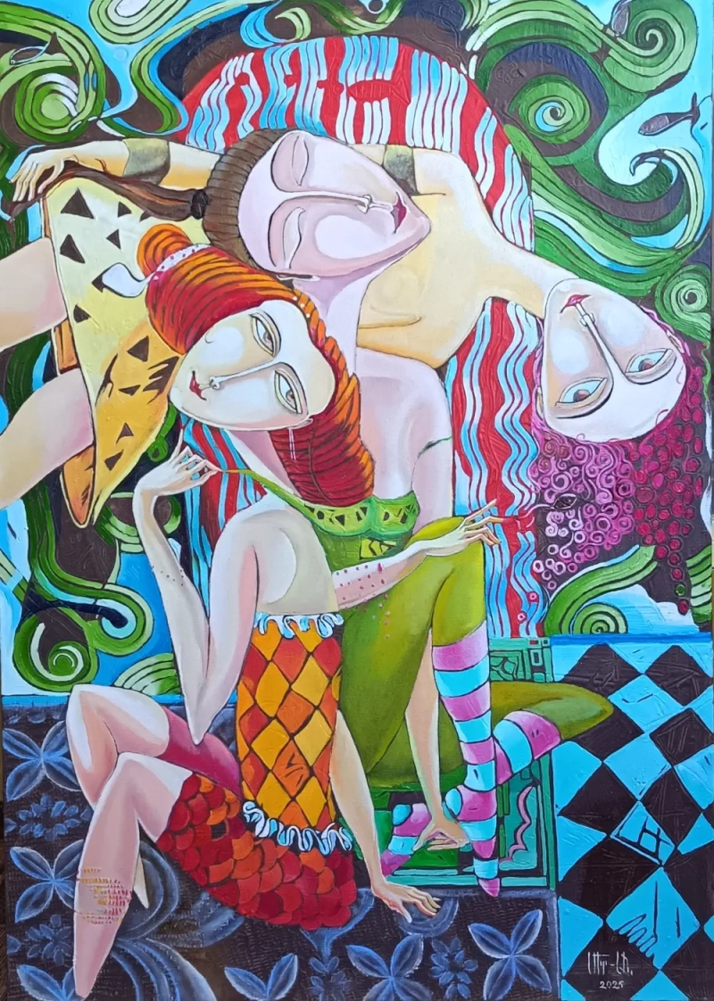“Drifting Memories”, oil painting by Anahit Mirijanyan