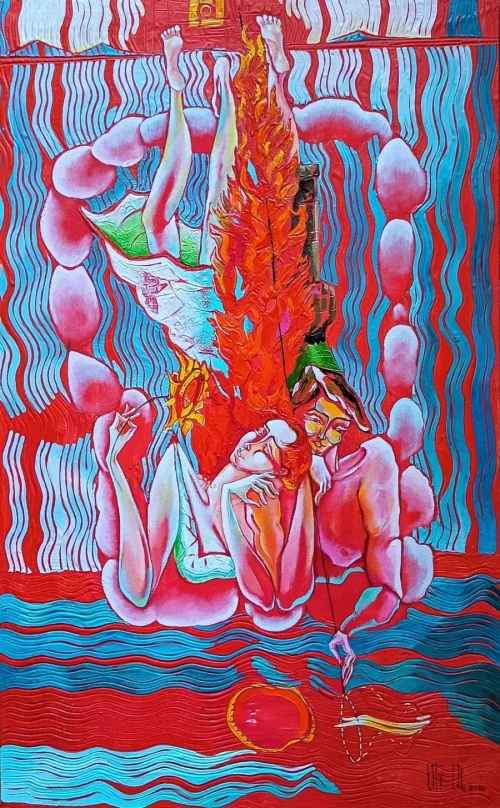 “A Love Story”, oil painting by Anahit Mirijanyan