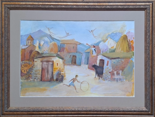 "Childhood Memory", painting by Arsen Abrahamyan