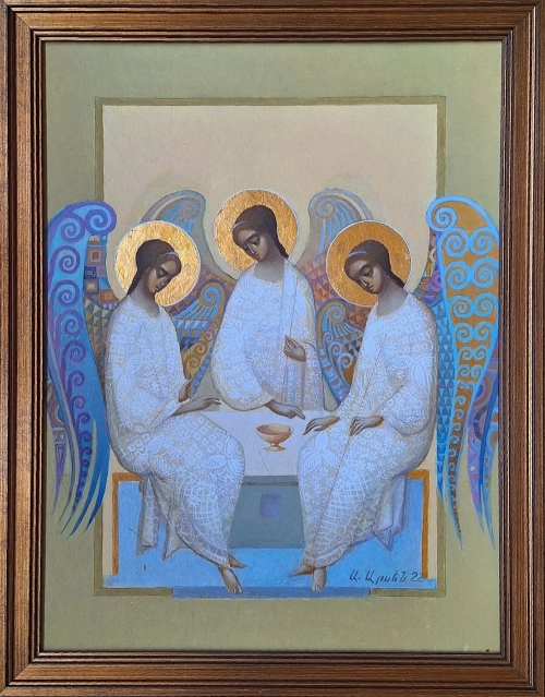 "Holy Trinity", acrylic painting by Arsen Abrahamyan