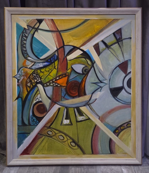 "Progress", oil painting by Anush Avetisyan