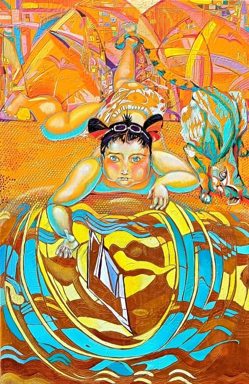 «Մանկական երազանք», յուղանկար, հեղինակ՝ Անահիտ Միրիջանյան