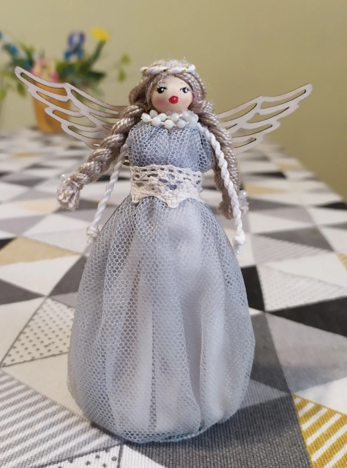 "Cloth Doll Sara", handmade doll by Anahit Arushanyan