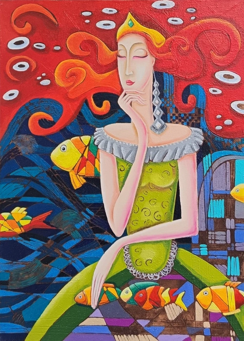 “Dream”, oil painting by Anahit Mirijanyan