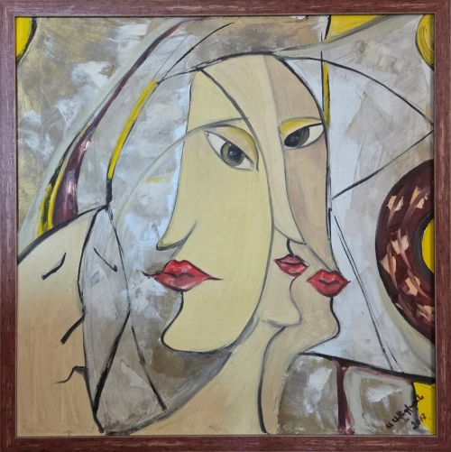 "Gaze", oil painting by Anush Avetisyan