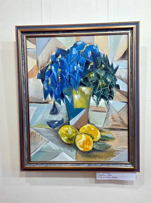 "Irises", oil painting by Anush Avetisyan