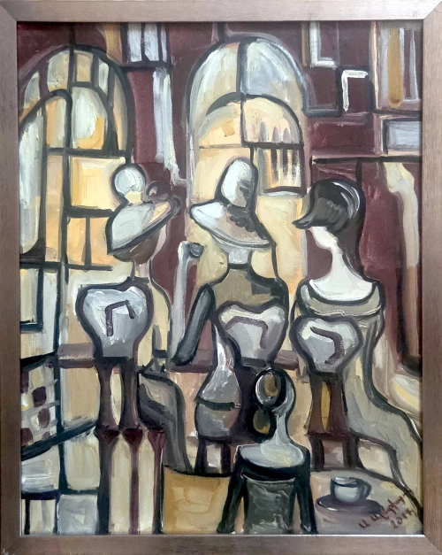 "Leisure", oil painting by Anush Avetisyan