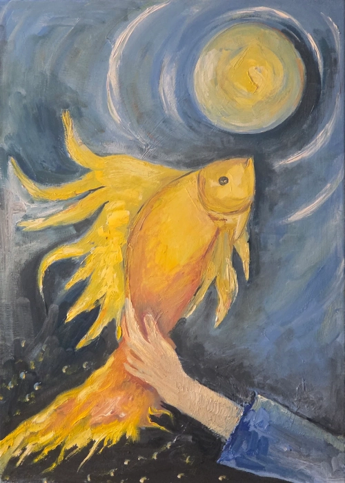 «Երազանքի իրականացում», յուղանկար, հեղինակ՝ Անուշ Ավետիսյան