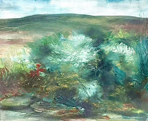 “The Gorge of Gyumursh”, oil painting by Samvel Marutyan