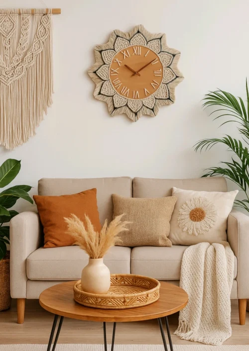 «Ծաղիկ», ձեռագործ պատի ժամացույց, հեղինակ՝ Նաիրա Մխիթարյան