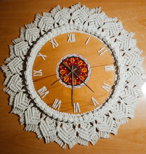 “Ornament”, handmade wall clock, author: Naira Mkhitaryan