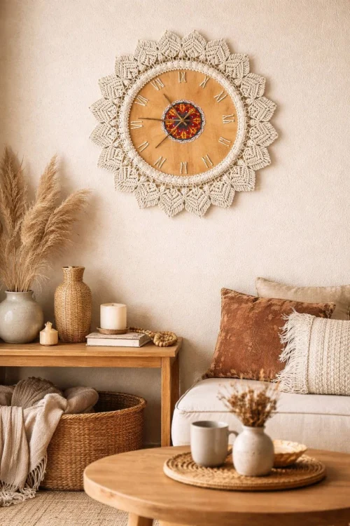 “Ornament”, handmade wall clock, author: Naira Mkhitaryan