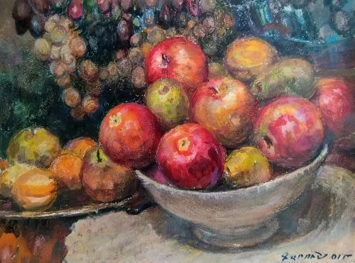 "Still Life", watercolor, gouache painting by Garush Hovsepyan