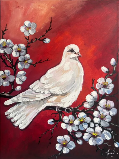 "Spring of Peace", oil painting by Shoghakat Khachatryan