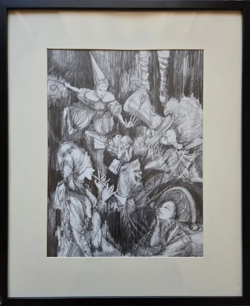 Hypnosis”, pencil painting by Nane Badalyan. Pencil painting on high quality paper.