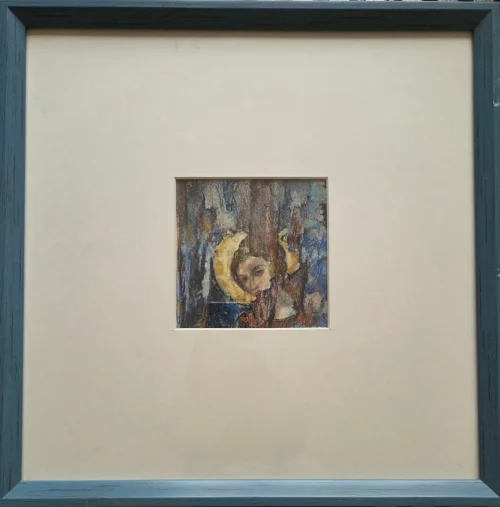 “Unnamed”, framed pastel on paper painting by Nane Badalyan.