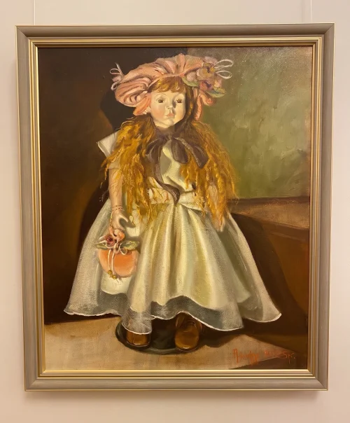 “The Doll”, oil painting by Davit Sarkisyan. Oil painting on canvas.
